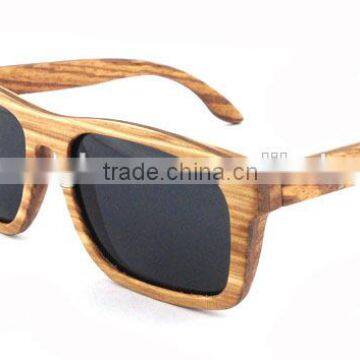 custom handmade zebrawood sunglasses with polarized lens