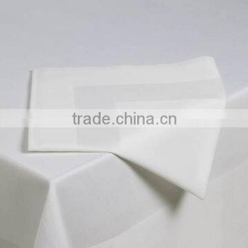 White Cotton Napkin Satin band stock in Dubai