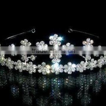 vintage and classic China bridal tiaras with flowers BCT-002