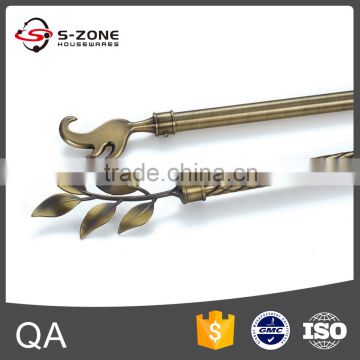 Moderm design curtain metal rod with curtain pole set