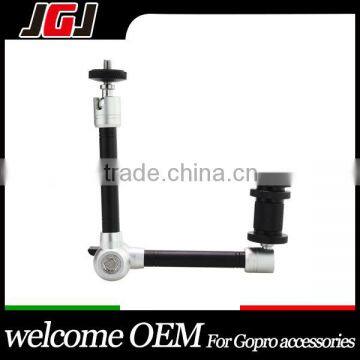 JGJ OEM customize stainless11 Inch Adjustable Friction Magic Arm for DSLR Camera