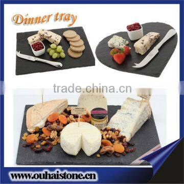 New hot sale natural slate stone meal plate