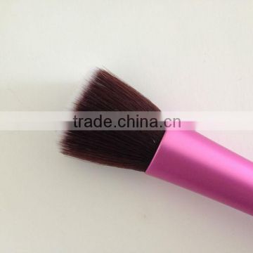 flat makeup kabuki brush, synthetic hair metal handle brushes