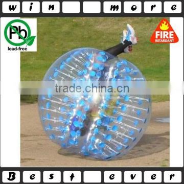 Inflatable human sized soccer bubble/bubble football ball