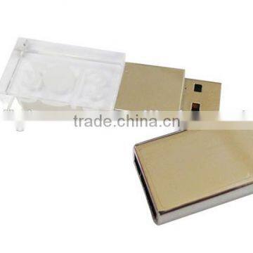Silver Crystal Metal Usb Flash Drive photo-2