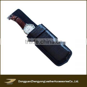 Popular New Design Personalized Leather Watch Travel Case