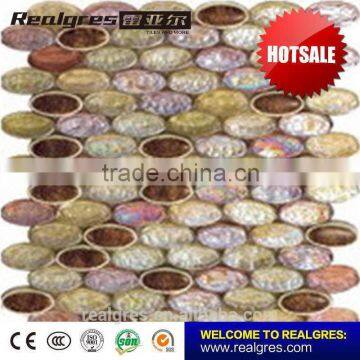 Popular factory price grand design swimming pool mosaic glass tile