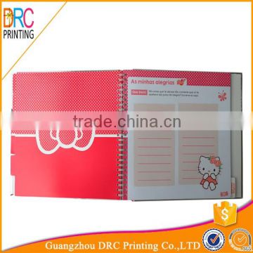 Stationery plastic file folder with fastener