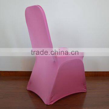 Very Shiny pink spandex/nylon chair cover for wedding