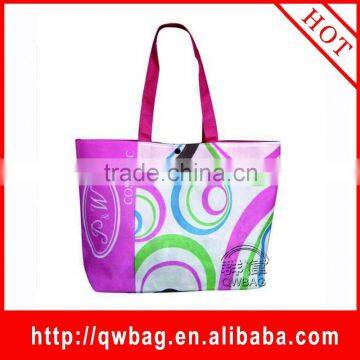 Promotional reusable metallic laminated non woven bag with own logo printing