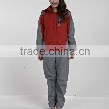 High quality softshell woman fleece tech jacket red color