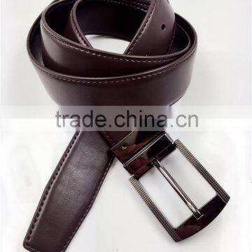 2016 Men's Split Leather Reversible Belt With Single Stiching photo-2
