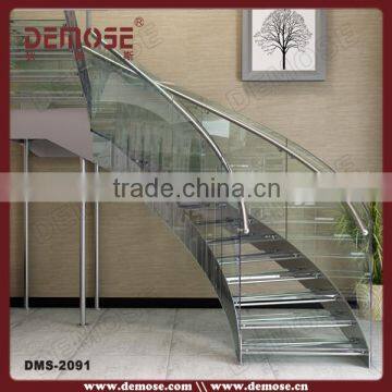 tempered glass stair treads floating stair kits