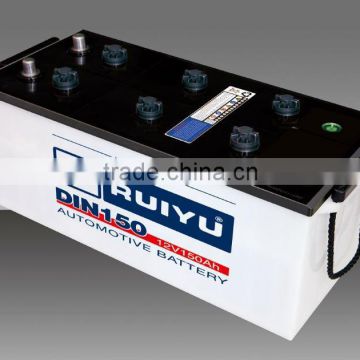 12v160 Auto battery Europen standard Starting DRY CHARGED BATTERY made in China