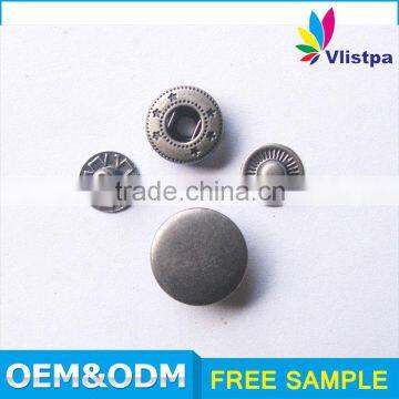 Fashion Wholesale Quality Metal 18mm Custom Printed Snap Buttons