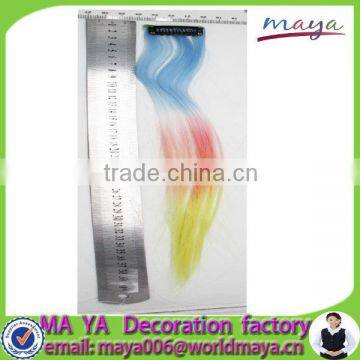 The hot sale colorful chemical fiber hairpiece&hair extension