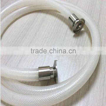 Compressive silicone wire braided hose