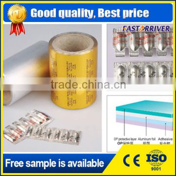 plastic coated pharmaceutical aluminium blister foil& alu foil roll for pharmaceutical