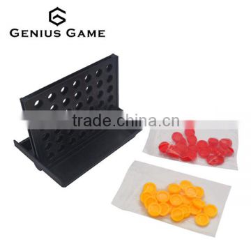 Plastic small size 4 in row game connect four game