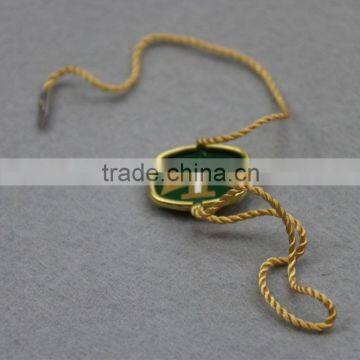 gold small custom round alimiunm seal tag