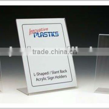 L SHARP ACRYLIC SIGN HOLDER ,acrylic sign holder,ACRYLIC DISPLAY