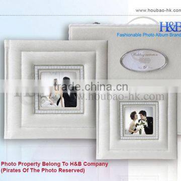 H&B Elegant White Cover Leather Material To Make A Photo Album photo-2