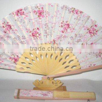 Lady Fan with Bamboo Ribs for Gifts