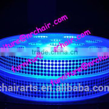 shanghai commercial furniture event rental Acrylic LED Spinner Lazy Susan