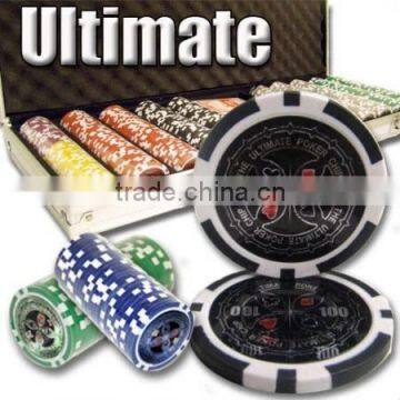 500pc Ultimate professional Texas customized poker chip set