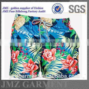 wholesale OEM swimming pants for men polyester swimwear with your own print design new 2015 low moq on sale