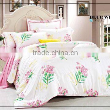 new bed sheet design/textile fabric bed sheet/queen bedding set