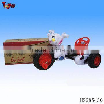 Cartoon elephane kids car pedal go kart