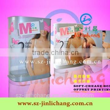 Printed custom high quality underwear packaging box design