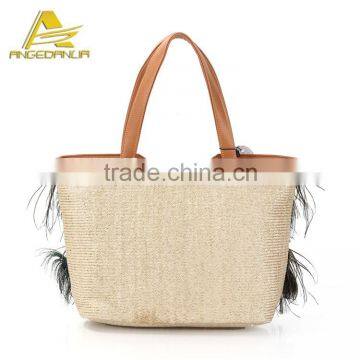 ANGEDANLIA Brand 2016 New Design Women Handbag Summer Straw Bag Wholesale photo-3