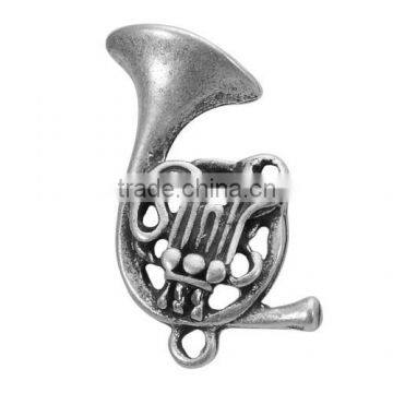 New design ntic silver metal musical floating charms for floating lockets