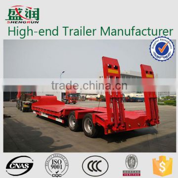 lowbed trailer for tranprotation excavator from truck tractor manufacture