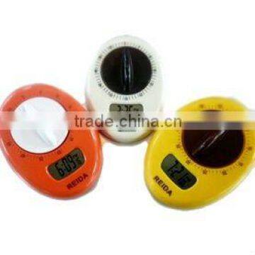 timer with digital display and knob