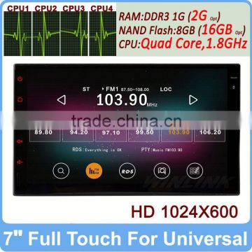 Ownice 7" Quad Core 1.6GHz Android 4.4.2 car radio 2 din gps full touch Support Glonass TPMS