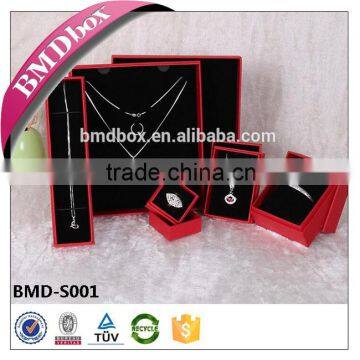 Red Color Case Paper Jewelry Box Set Wholesales