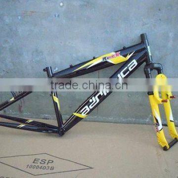 24 Steel/Suspension/Strong Bicycle frame with fork