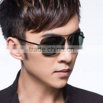 Top quality classic metal frame polarized aviator sunglasses for men eyeglass eyewear