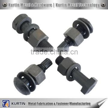 hot dip galvanized ASTM A490 TC bolt with nut