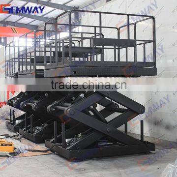 1ton Stationary manual scissor rack platform lift for sale