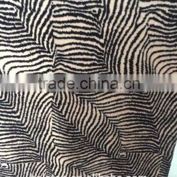 2015 Selling Widespread Vintage Zebra-stripe Printed Velvet