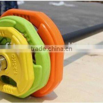 fixed rubber barbell set/fitness equipment