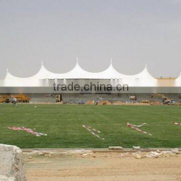 Typhoon Resistance Ryadh Stadium PVC Coated Tensiled Fabric Architecture Awning By Textile Architecture Company photo-2
