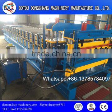 Metal roof tile wall panel double layer roll forming cold roll forming rollfomer machines