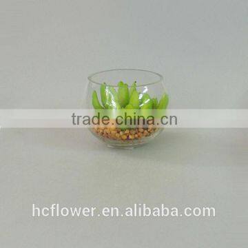 artificial real look green pot plant for home decoration