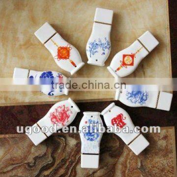 China classic Ceramic USB memory in bulk selling china style usb