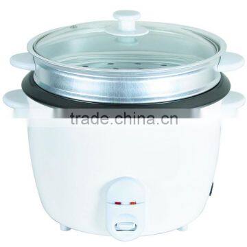 Drum shape rice cooker with aluminum steamer